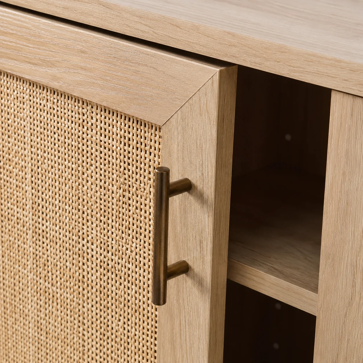 Rattan Accent Cabinet - Image 2