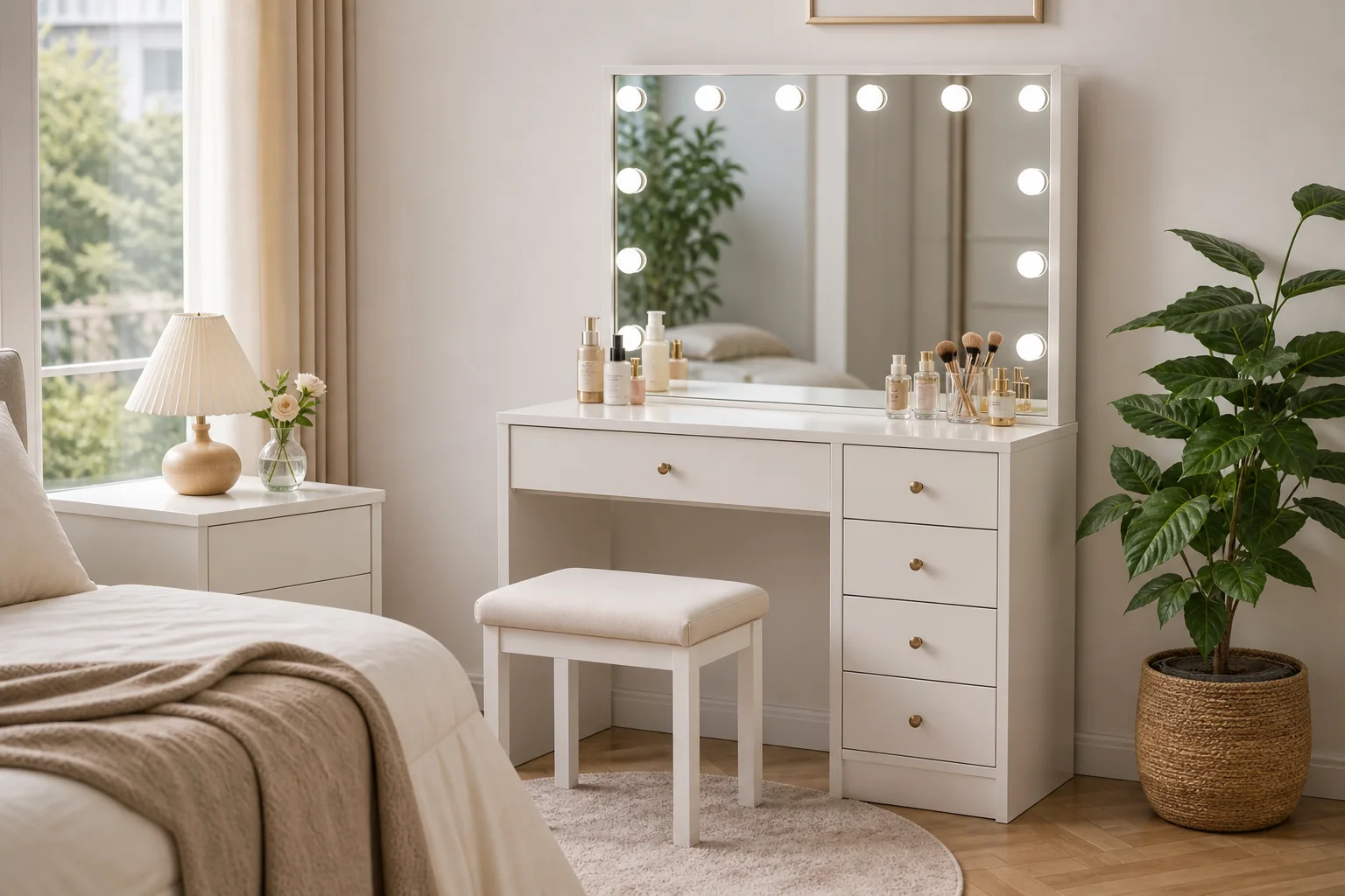 Bedroom Vanity Desk Set - Image 3