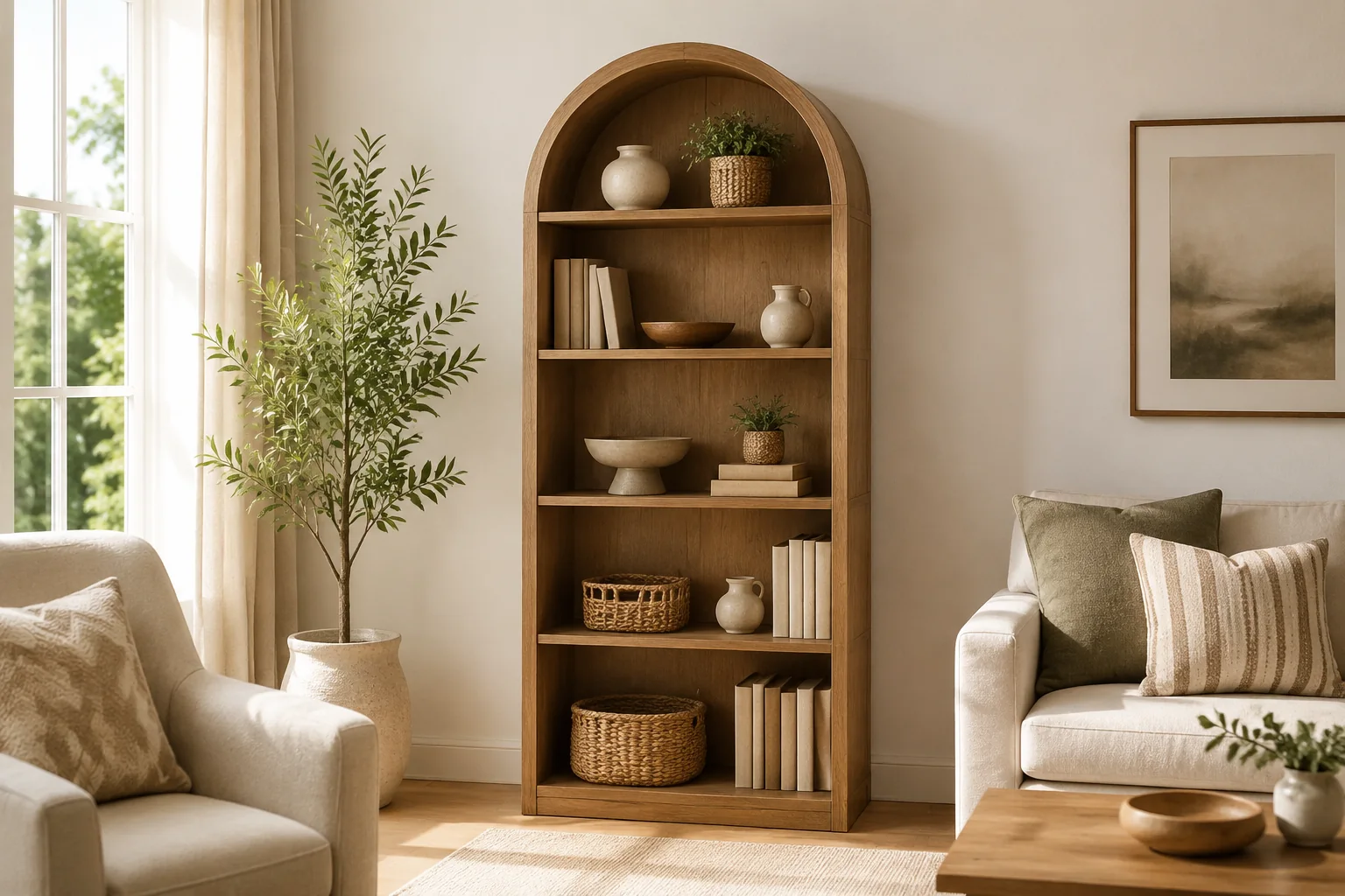 Arched Display Bookcase - Image 3
