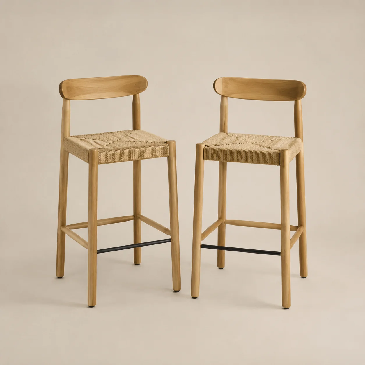 Counter Height Bar Stool Pair