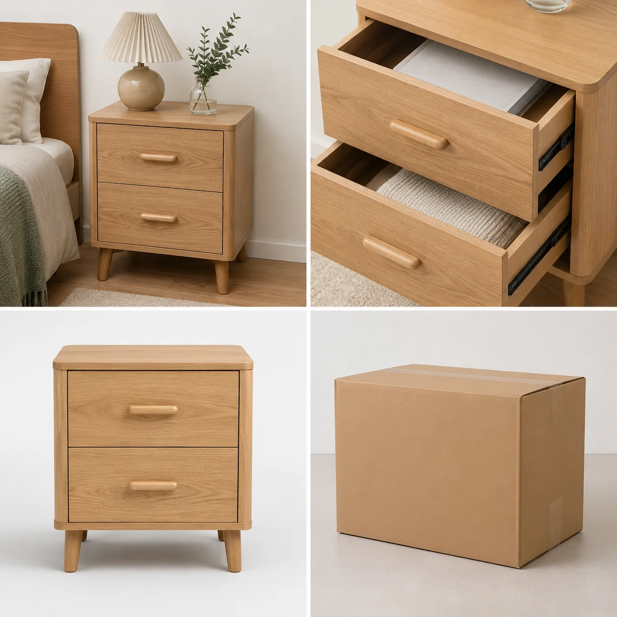 Two-Drawer Nightstand - Image 4