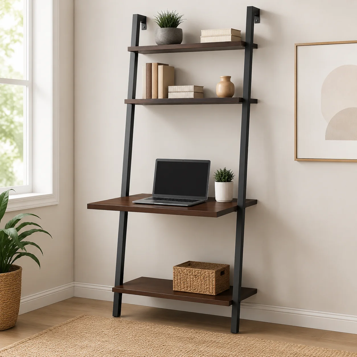 Ladder Wall Shelf Desk - Image 4