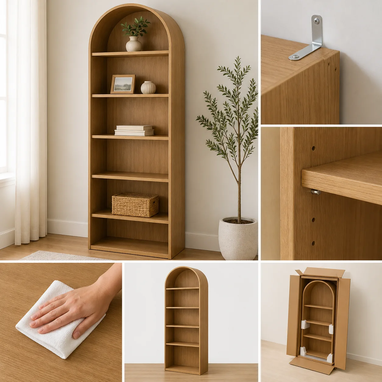Arched Display Bookcase - Image 4